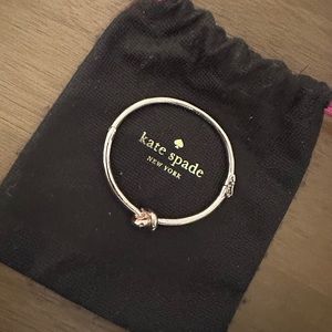 Kate Spade Sailors Knot Rosegold Hinge Bangle Bracelet